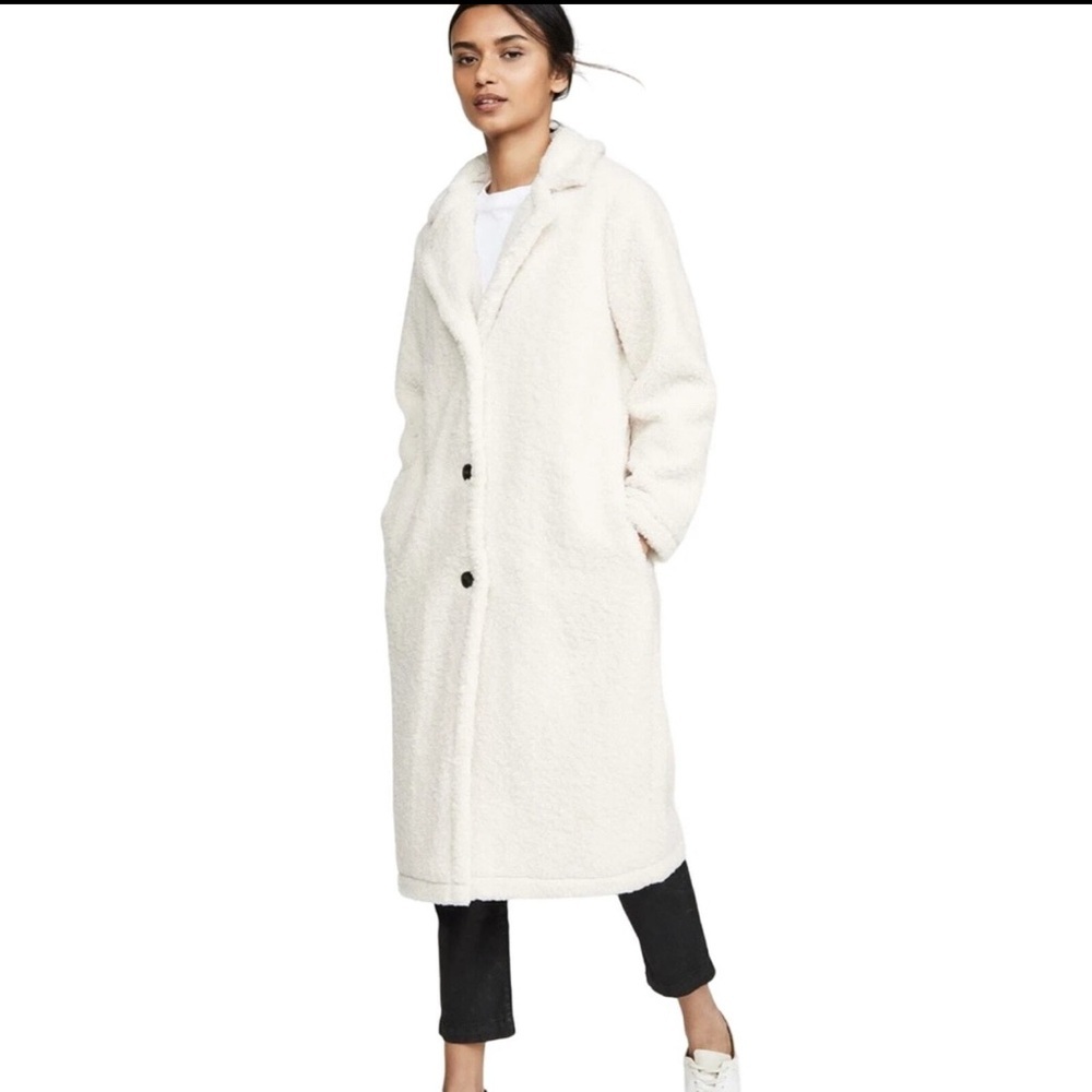 cupcakes & cashmere Cream Havana Faux Shearling Coat